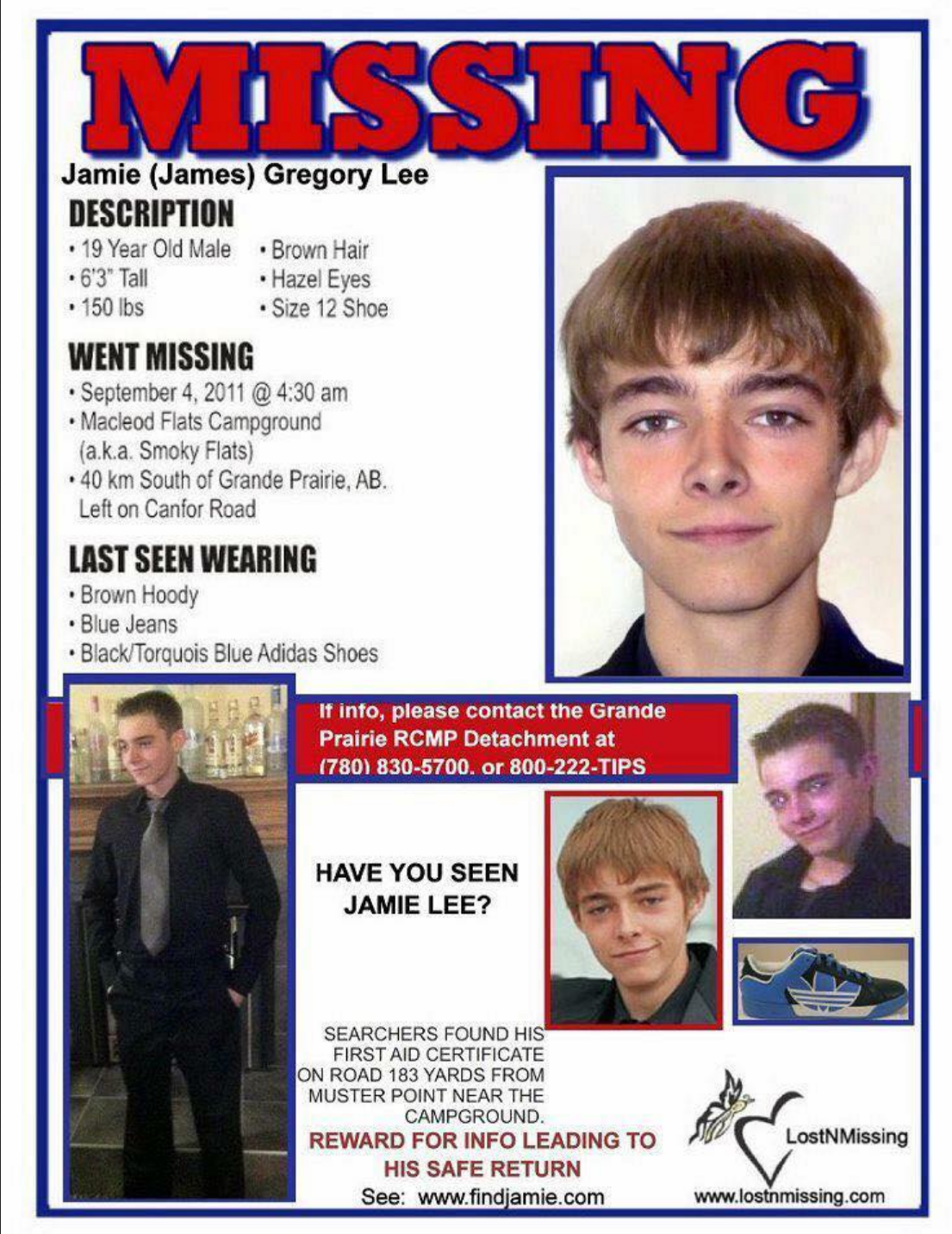 The Disappearance Of James Lee - Missing Since 2011 Near Grande Prairie ...