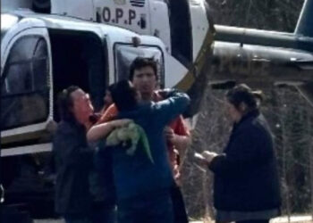 Kaelan Shawana, a 24-year-old non-verbal man with autism, is reunited with family after going missing Monday night on Manitoulin Island. March 12/24 (Robbie Shawana)