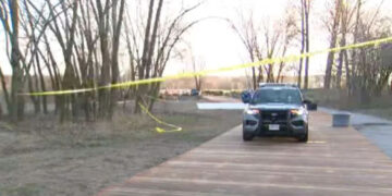 Police on scene for a water rescue on April 15, 2024. Global News