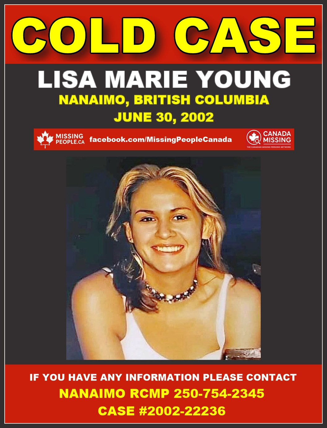 MISSING PERSON CANADA RELEASE