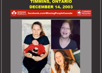 Pamela Jayne Holopainen, 22, missing from Timmins, Ontario since December 14, 2003 – 22 years today