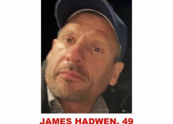 Photo of missing man James Hadwen, 49, from Golden, British Columbia