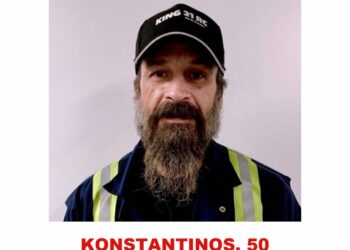 Photo of missing person Konstantinos, age 50, from Toronto, Ontario.