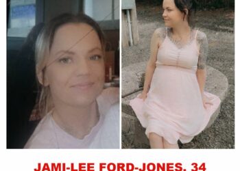 Photo of missing woman Jami-Lee Ford-Jones, 34, visibly pregnant, from London