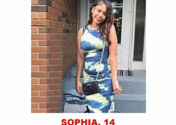 Photo of missing girl Sophia, age 14, from Ajax, Ontario.