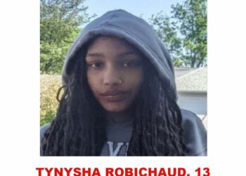 Photo of missing girl Tynysha Robichaud, 13, from Moncton, New Brunswick