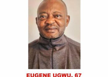 Photo of missing man Eugene Ugwu, 67, from Ottawa, Ontario