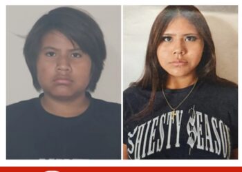 Photos of missing girls Shavon Small Eyes, age 12, and Chanting Small Eyes, age 14, from Lethbridge, Alberta.