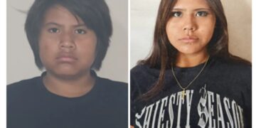 Photos of missing girls Shavon Small Eyes, age 12, and Chanting Small Eyes, age 14, from Lethbridge, Alberta.