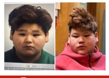 Photo of missing boy Lyden Keshane, age 12, from Regina, Saskatchewan.