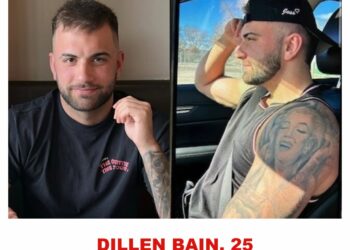 Photo of missing man Dillen Bain, 25, from Kamloops, British Columbia