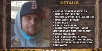 MISSING PERSON CANADA RELEASE