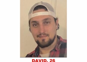 Photo of missing man David, 26, from St. Thomas, Ontario