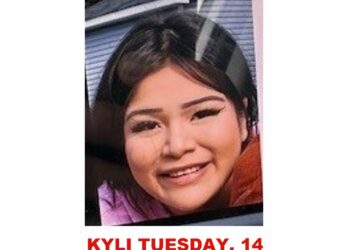 Photo of missing girl Kyli Tuesday, 14, from Moncton, New Brunswick