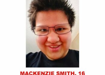 Photo of missing youth Mackenzie Smith, 16, from Grande Prairie, Alberta