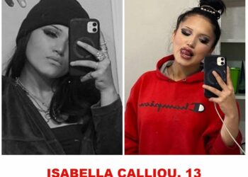 Photo of missing girl Isabella Calliou, 13, from Edmonton, Alberta