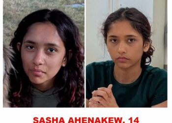 Photo of missing girl Sasha Ahenakew, 14, from Vancouver, British Columbia