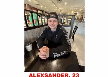 Photo of missing man Alexsander, age 23, from Guelph, Ontario