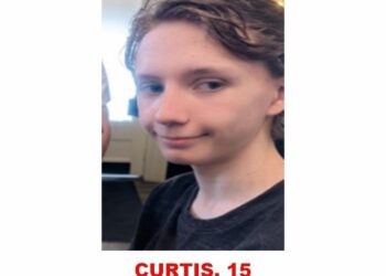 Photo of missing boy Curtis, age 15, from Kincardine, Ontario