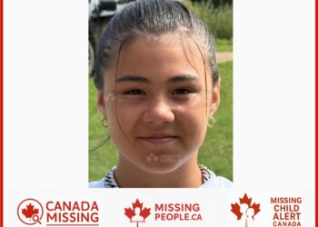 Photo of missing girl Megan Pfefferle, age 12, from High Prairie, Alberta