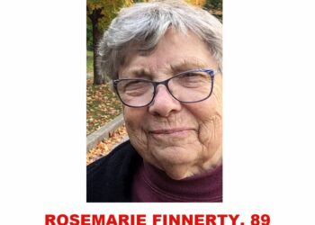 Photo of missing senior woman Rosemarie Finnerty, age 89, from London, Ontario