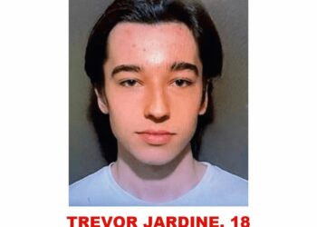 Photo of missing man Trevor Jardine, age 18, from Moncton, New Brunswick