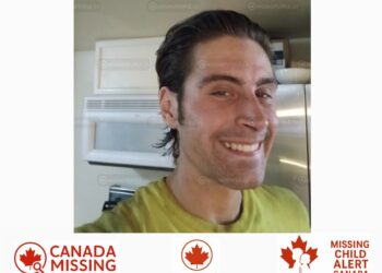 Photo of missing man Colin Courville, age 24, from Oakville, Ontario