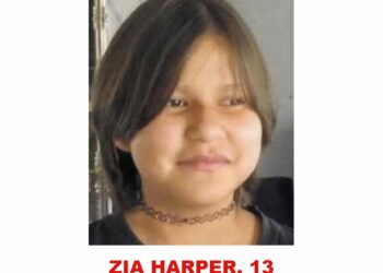 Photo of missing girl Zia Harper, age 13, from Winnipeg, Manitoba
