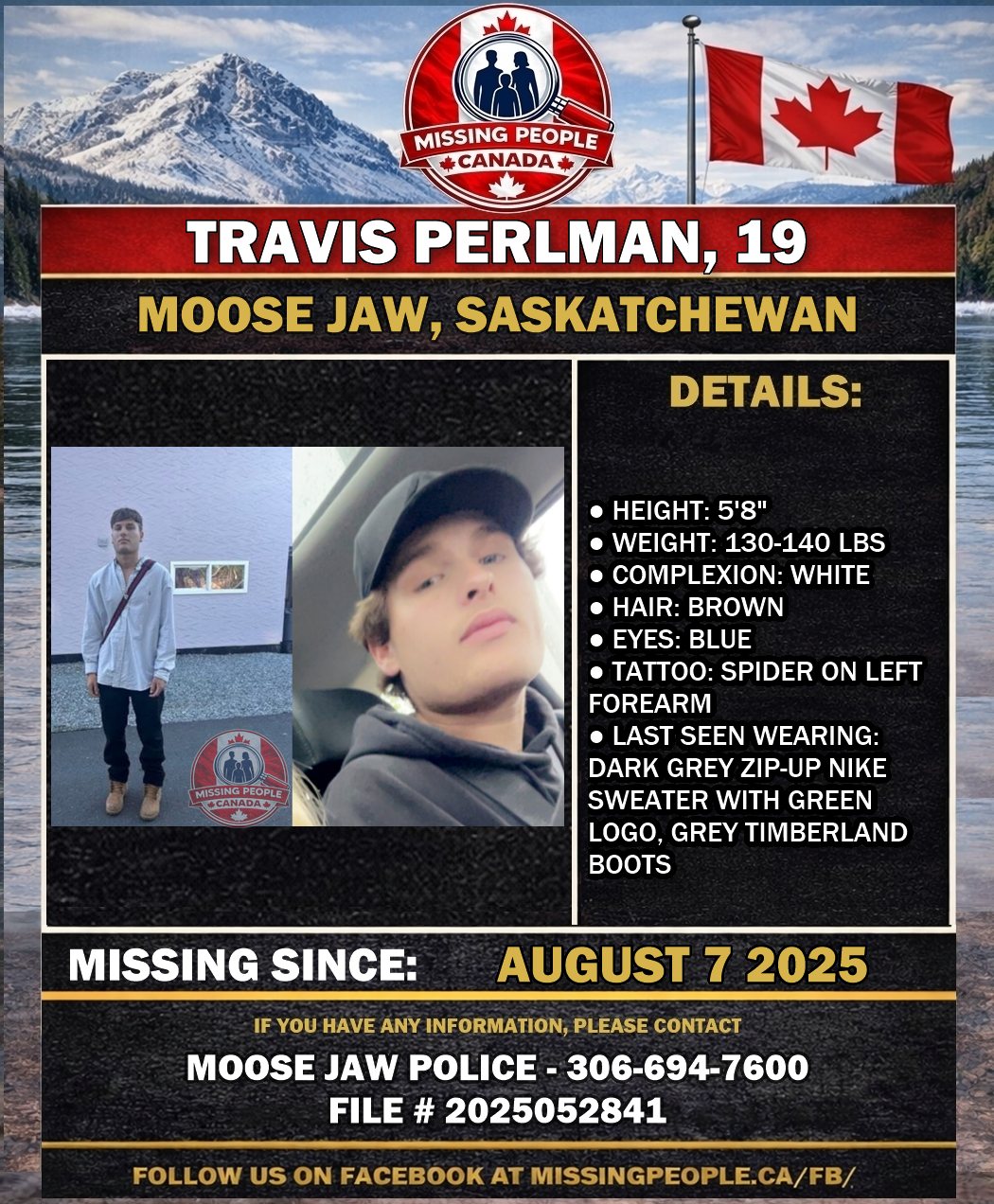 MISSING PERSON CANADA RELEASE