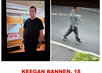Photo of missing man Keegan Bannen, age 18, from Mississauga, Ontario