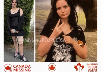 Photo of missing person Riley Bater, age 14, from Metchosin, British Columbia