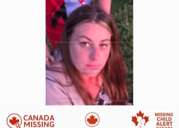 Photo of missing woman Katherine, age 33, from Orillia, Ontario, with black hair and blonde highlights
