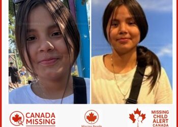 Photo of missing girl Autumn Charlette, age 12, from Thompson, Manitoba