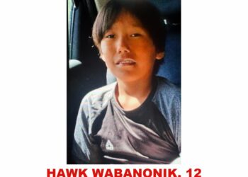 Photo of missing boy Hawk Wabanonik, 12, from Kitcisakik, Quebec