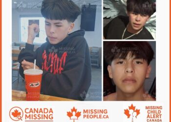 Photo of missing teen Samuel Bird, age 14, from Edmonton, Alberta