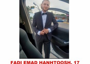 Photo of missing teen Fadi Emad Hanhtoosh, 17, from Laval, Quebec