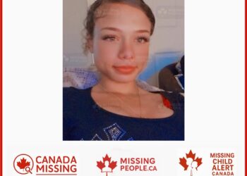 Photo of missing girl Desiree Sanderson, age 13, from Winnipeg, Manitoba.