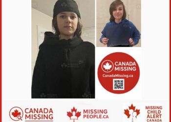 Photo of missing boy Bentley Cormier-Roberts, age 13, from Moncton, New Brunswick