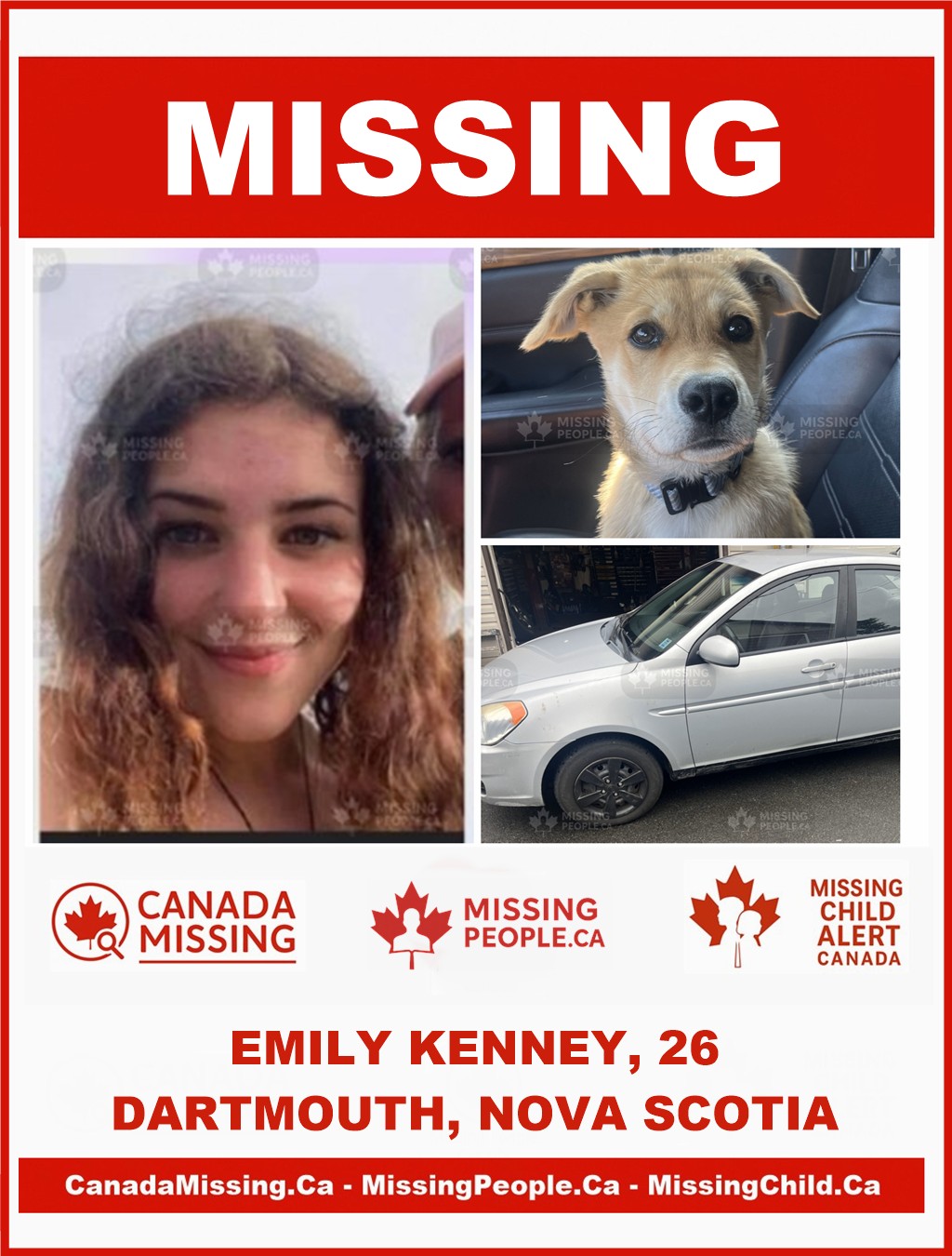 Photo of missing woman Emily Kenney, age 26, from Dartmouth, Nova Scotia