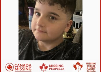 Photo of missing boy Daniel, age 13, from Peterborough, Ontario.