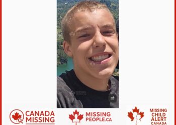 Photo of missing boy Xavier, age 14, from Barrie, Ontario.