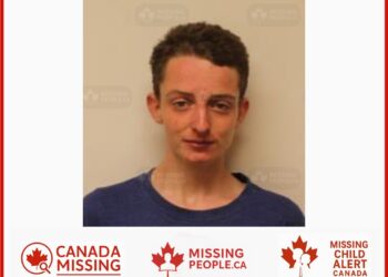 Photo of missing boy Sheldon Higginson, age 15, from Kingston, Ontario.