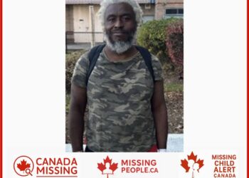 Photo of missing person James, 52, from Toronto, Ontario, last seen October 23, 2025.