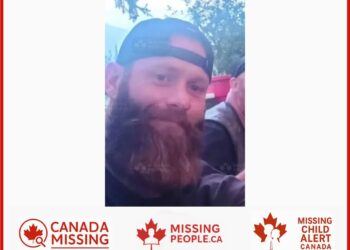Photo of missing man Alexander “Sandy,” age 40, from Port Elgin, Ontario
