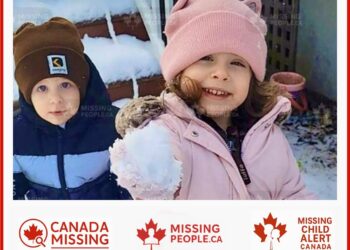 Photo of missing siblings Lilly and Jack Sullivan from Lansdowne Station, Nova Scotia.