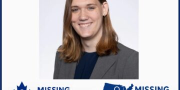 Photo of missing woman Lia Smith, 21, Middlebury College student from California, last seen on campus in Middlebury, Vermont on October 17, 2025.
