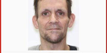Photo of missing man Mark Brown, 43, from Essa Township, Ontario, last seen walking on Brentwood Road in Angus.