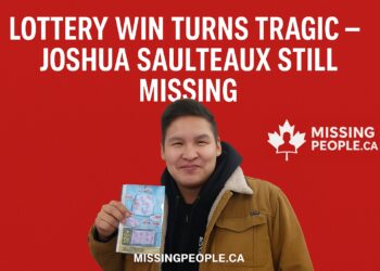 Photo of missing man Joshua Francis Saulteaux, 25, from Whitefish Lake, Alberta
