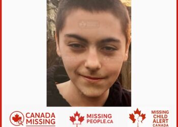 Photo of missing teen Aiden Kendell, age 14, from Notre-Dame-de-la-Salette, Quebec.
