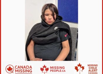 Photo of missing boy Elijah Mantee-Lerat, 10, from Regina, Saskatchewan, last seen October 22, 2025.